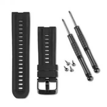 Garmin QuickFit 26 kellarihm taktikelladele tactix, Fenix 7X, Enduro, Descent Mk2 - must silikoon