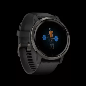 Garmin Venu 2 - 45 mm nutikell koos silikoonrihmaga - must