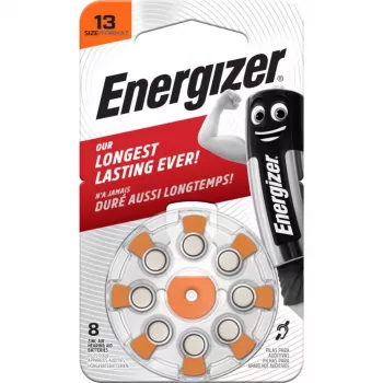 Energizer tsink-õhk kuuldeaparaadi patareid, suurus 13 (AZ13DP8 TL8)