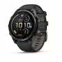 Garmin fenix 9 Pro Multispordi GPS-kell koos inReach satelliitsidega, 47 mm Carbon Gray DLC titaankorpus, must/hallikas-sinine silikoonrihm