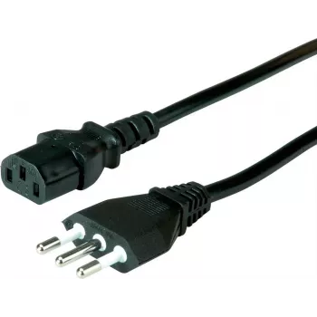 VALUE toitekaabel Itaalia tüüp L – IEC C13, 1 m, must