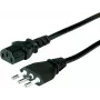 VALUE toitekaabel Itaalia tüüp L – IEC C13, 1 m, must
