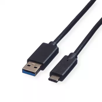 ROLINE USB 3.2 Gen 1 kaabel A–C, 1m, must