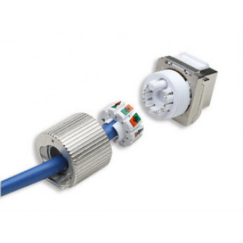 Intellinet 167222 Cat6 FTP RJ45 Keystone Jack, ilma tööriistata, varjestatud, tsinksulam
