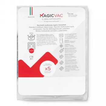 MagicVac 50 vaakumkilekotid 40x50 cm – reljeefsed, BPA-vabad, keedukõlblikud ja sous vide ohutud
