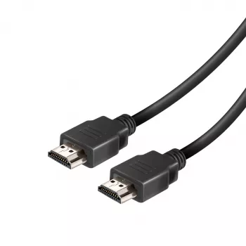 Vivanco VVVHDMI25MMK High Speed HDMI-kaabel Ethernetiga 2,5m 4K 60Hz 18Gbps ARC HEC 3D HDCP 2.2 HDR kullatud pistikutega must