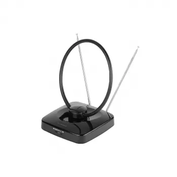 Vivanco VVTV2ANTCIRCLE toaantenn DVB-T/T2, DAB/DAB+ ja FM-raadio jaoks, must