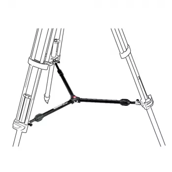 Manfrotto 537SPRB Kesktaseme laotur statiivi jalgadele, alumiinium, must