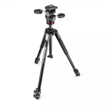 Manfrotto MK190X3-3W1 Alumiiniumist 3-sektsiooniline statiiv 3-suunalise peaga