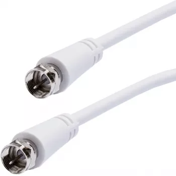 Vivanco SAT F-kaabel 5 m, valge (VVSAT50MMW)