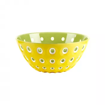 Guzzini Le Murrine serveerimiskauss 25 cm safrankollane/valge/vesiroheline