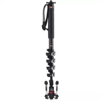 Manfrotto XPRO Monopod+ MVMXPROC5 süsinikkiust 5-sektsiooniline videomonopod FLUIDTECH alusega