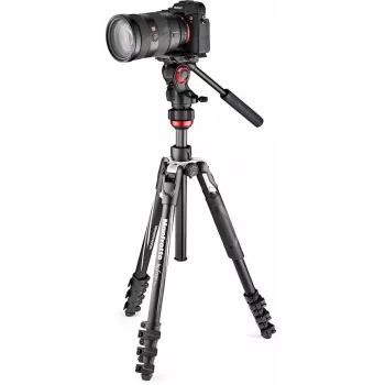 Manfrotto BEFREE Live hoobadega süsinikkiust videostatiiv koos vedelpeaga