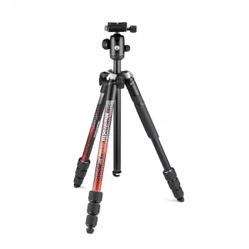 Manfrotto MKELMII4RD-BH Element MII 4-osaline alumiiniumstatiiv kuulpeaga, punane