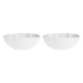 LA PORCELLANA BIANCA 2 suurt ümmargust kaussi Villadeifiori - Valge, 23 cm