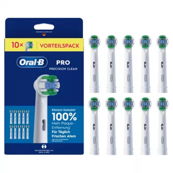 Oral-B Pro Precision Clean asenduspead, 10 tk, keskmised harjased, CleanMaximiser tehnoloogia, ühilduv kõigi Oral-B laetavate käepidemetega, välja arvatud Pulsonic ja iO