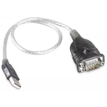 RS232-USB muundurkaabel Prolific PL2303 kiibistikuga, 0,8 m, must