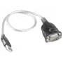 RS232-USB muundurkaabel Prolific PL2303 kiibistikuga, 0,8 m, must