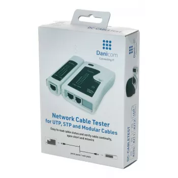 DSIT võrgukaabli tester RJ11 RJ12 RJ45 ISDN Cat5 Cat5e Cat6 Cat6a UTP STP jaoks LED-ekraaniga