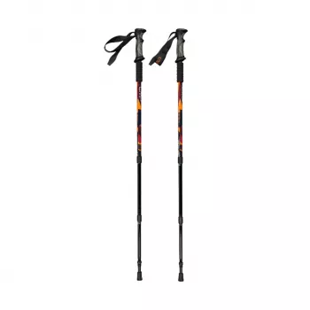 CMP Bern matkakepid 3-osalised alumiiniumist 7075 must/oranž 65-135 cm