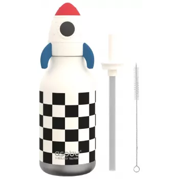 Asobu Bestie Rocket 460 ml laste isoleeritud roostevabast terasest veepudel lekkekindla tilaga ja kandekäepidemega