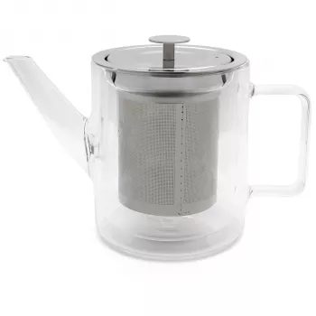 Bredemeijer San Remo 1.0L kaheseinaline klaasist teekann infuuseriga