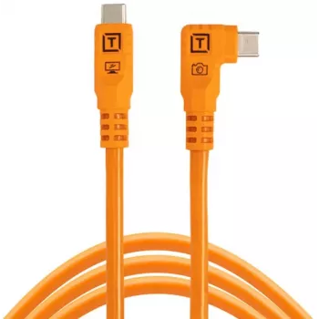 Tether Tools TetherPro Optima 10G USB-C–USB-C nurgaga kaabel, 1.8 m, oranž (CUC06RTG2-ORG)