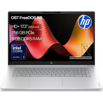 HP OmniBook 3 17-dg0054ngx 17,3 inch Full HD sülearvuti - Intel Core 5 225U, 8GB RAM, 256GB SSD, FreeDOS, Natural Silver