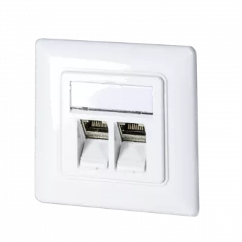 DSIT Keystone pistikupesa raam, valge (DC-Wall-Key-W)