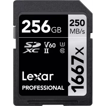 Lexar Professional 256GB SDXC UHS-II U3 V60 mälukaart 1667x