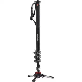 Manfrotto MVMXPROA4 XPRO Monopod+ Alumiiniumist 4-sektsiooniline videomonopod FluidTech alusega, must