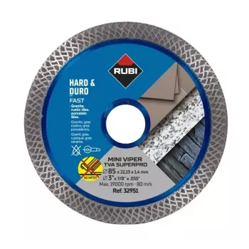 RUBI TVA 85 SUPERPRO MINI VIPER pideva servaga teemantketas 85 mm x 15 mm