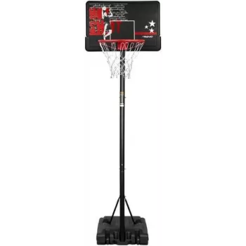 BASKETBALL STAND HOT SHOT - Kaasaskantav korvpallirõngas, reguleeritava kõrgusega 165-220 cm, 75x50 cm polükarbonaat tagalaud, terasest rõngas, täidetav alus, õues kasutamiseks