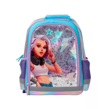 KIDS Wow Holo holograafiline kooli seljakott 14L A4 tüdrukutele, sillerdav