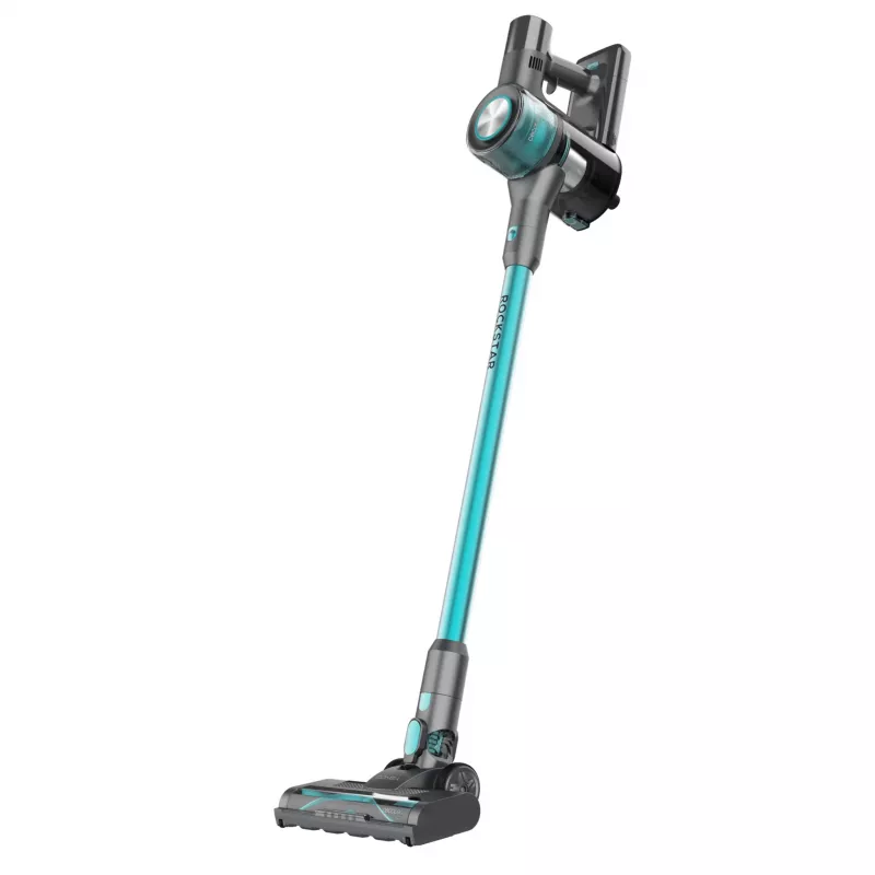 Cecotec Conga Rockstar P50 juhtmeta 3-in-1 pulstolmuimeja, 24 kPa imemisjõud, 65 min tööaeg, harjadeta mootor, LED-ekraan, must/türkiis