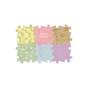 MUFFIK Ortopeediline sensoorne mattide komplekt 6-in-1 Baby Pastel – 6 pusle-tükki
