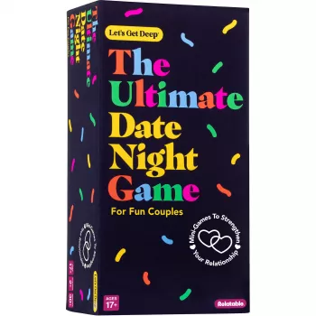 Just Play Let's Get Deep – Ultimate kohtinguõhtu mäng, 400 vestluskaarti paaridele, 3 taset: jäämurdja, sügav, sügavam, 2+ mängijat, vanusele 17+