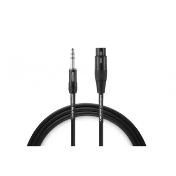 Warm Audio Premium Series XLR-emane 6,35 mm TRS-isane kaabel 0,9 m must