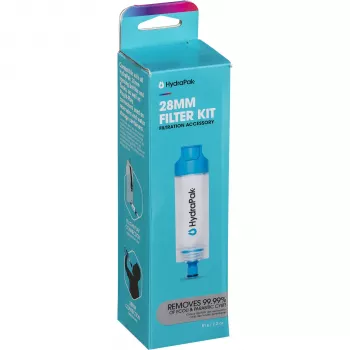 HydraPak 28 mm PNP Inline Filter - õõneskiud veefilter pudelitele ja reservuaaridele