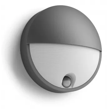 Philips Capricorn 1x6.5W LED seinavalgusti, antratsiit, IP44