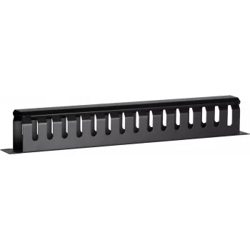 DSIT DS-1902 19 inch Varjatud kaablihalduslatt libiseva kaanega, 1U, must