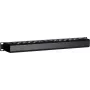 DSIT DS-1902 19 inch Varjatud kaablihalduslatt libiseva kaanega, 1U, must