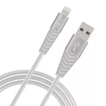Joby laadimis- ja sünkroonimiskaabel Lightning, 1,2 m, hõbedane (JB01814-BWW)