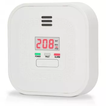 Alecto COA4010 Süsinikmonooksiidi detektor LCD-ekraaniga