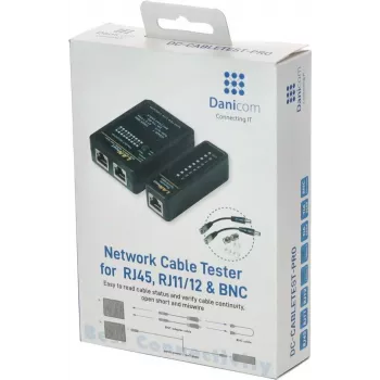 DSIT DC-CABLETEST-PRO võrgukaabli tester U/UTP, F/UTP ja SF/UTP, Cat5/Cat6 jaoks