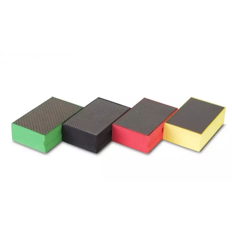 RUBI lihvimisplokk Grit 60 jäme ränikarbiidist käsilihvimisplokk plaatidele, kivile ja klaasile, 90 x 55 x 25 mm, must