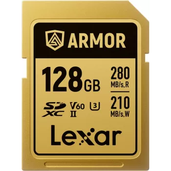 Lexar Professional ARMOR GOLD 128GB SDXC UHS-II V60 mälukaart (LSDAMGL128G-RNNNG)