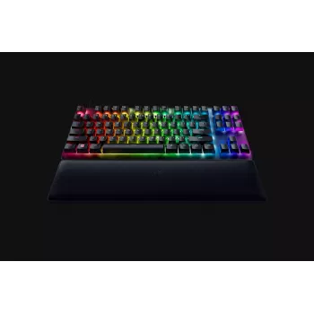 Juhtmega optiline mängurklaviatuur Razer Huntsman V2 Tenkeyless, Clicky Purple lülitid, Põhjamaade paigutus, RGB, must (RZ03-03941300-R3N1)