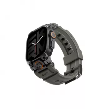 SKINARMA Talon vastupidav silikoonist kellarihm Apple Watch Ultra 49mm / 45mm / 44mm, roheline