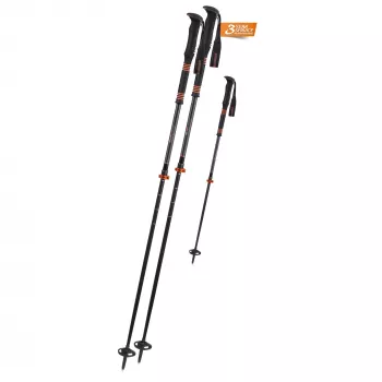 Komperdell Carbon C2 Ultralight suusamatkakepid - must/oranž